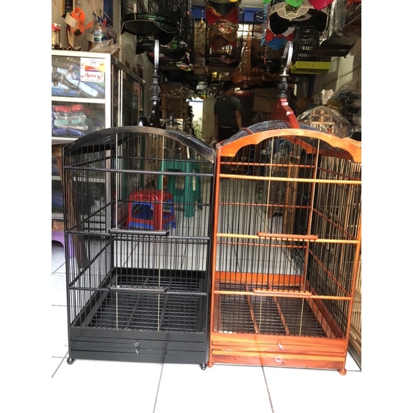 Sangkar Kandang kotak replika warna natural no.2