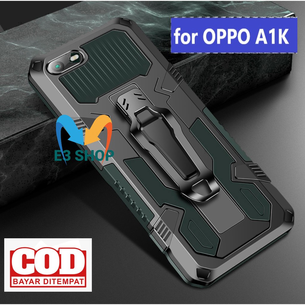 Case hp OPPO A1K CASING STANDING BACK KLIP HARD CASE ROBOT NEW COVER