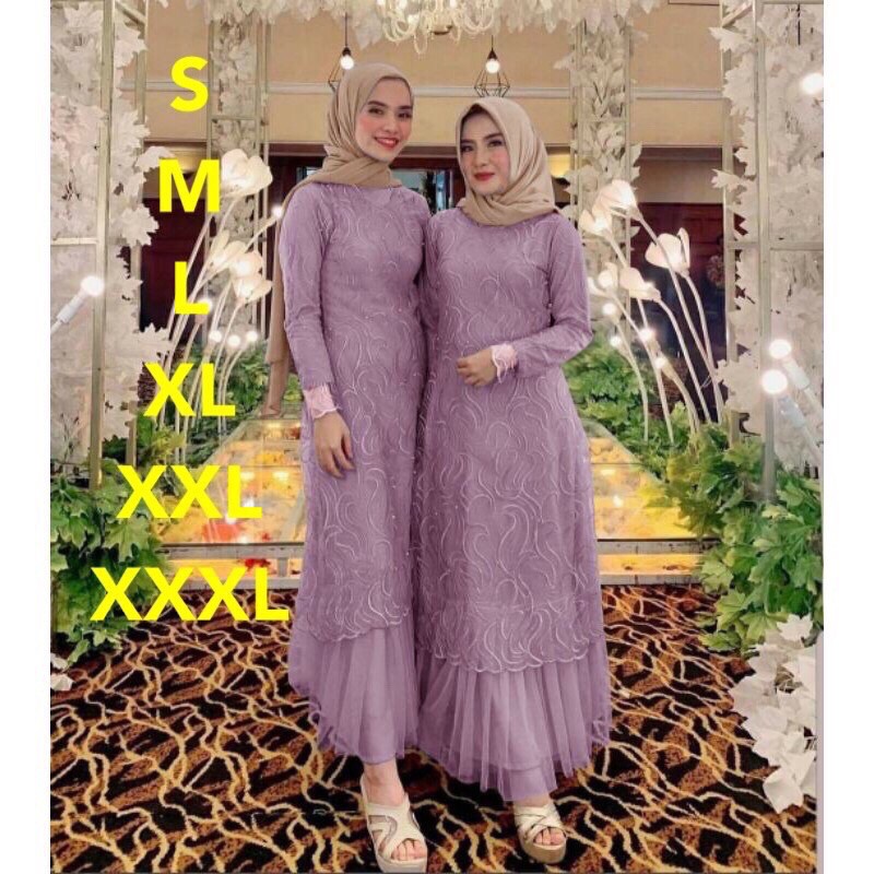 MAXI GERALDINE/GAMIS PESTA/GAMIS BRUKAT