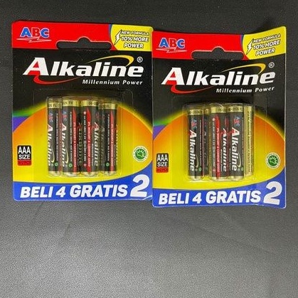 BATERAI ABC ALKALINE AA &amp; AAA