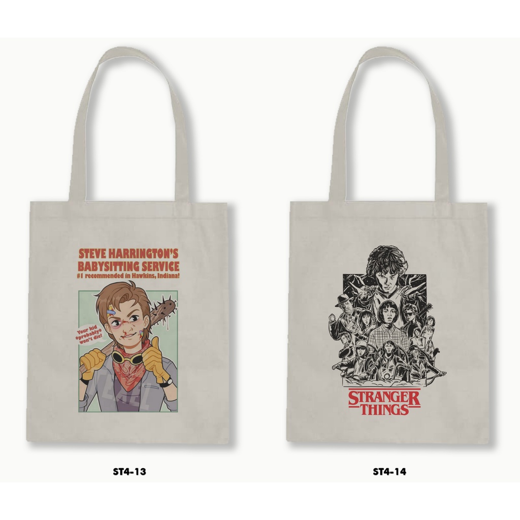 TOTE BAG RESLETING - STRANGER THINGS 4 - 01