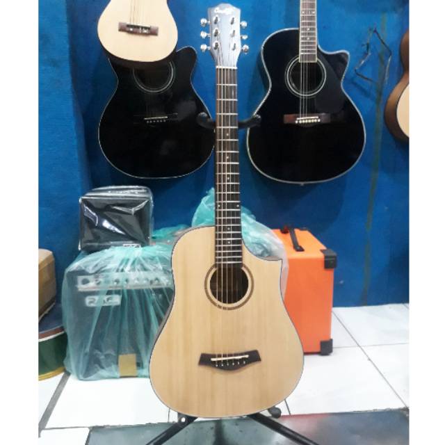 Gitar akustik mini original cowboy Jw-120na