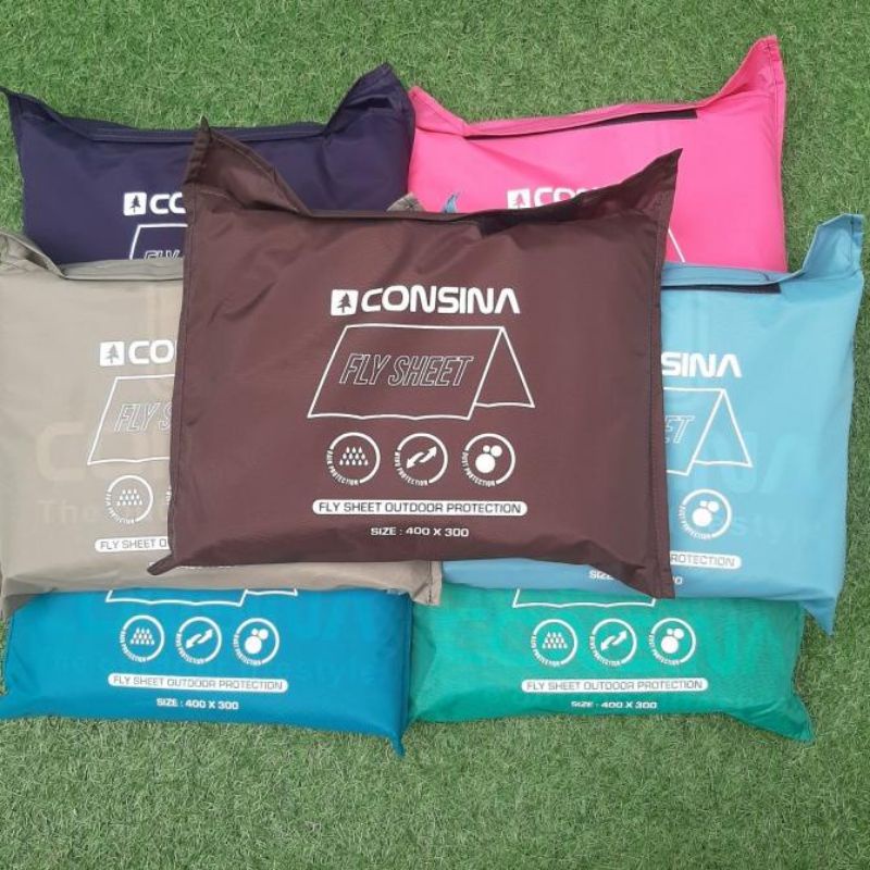 Consina Flyset Tenda Size 3x4/3x3/3x2 Waterproof / Flysheet Tenda