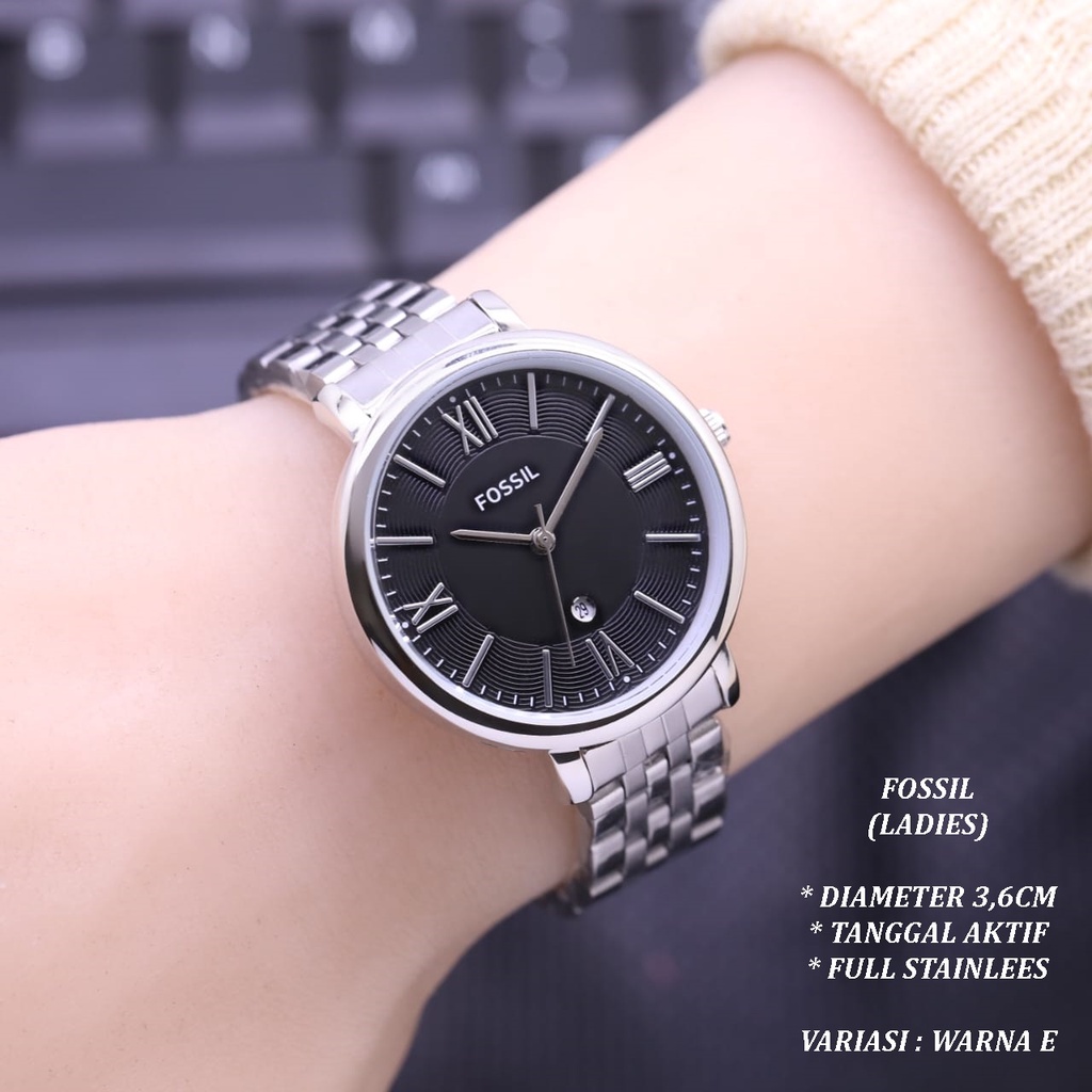 (BISA COD) JAM TANGAN WANITA FASHION RANTAI BODY BULAT TANGGAL AKTIF