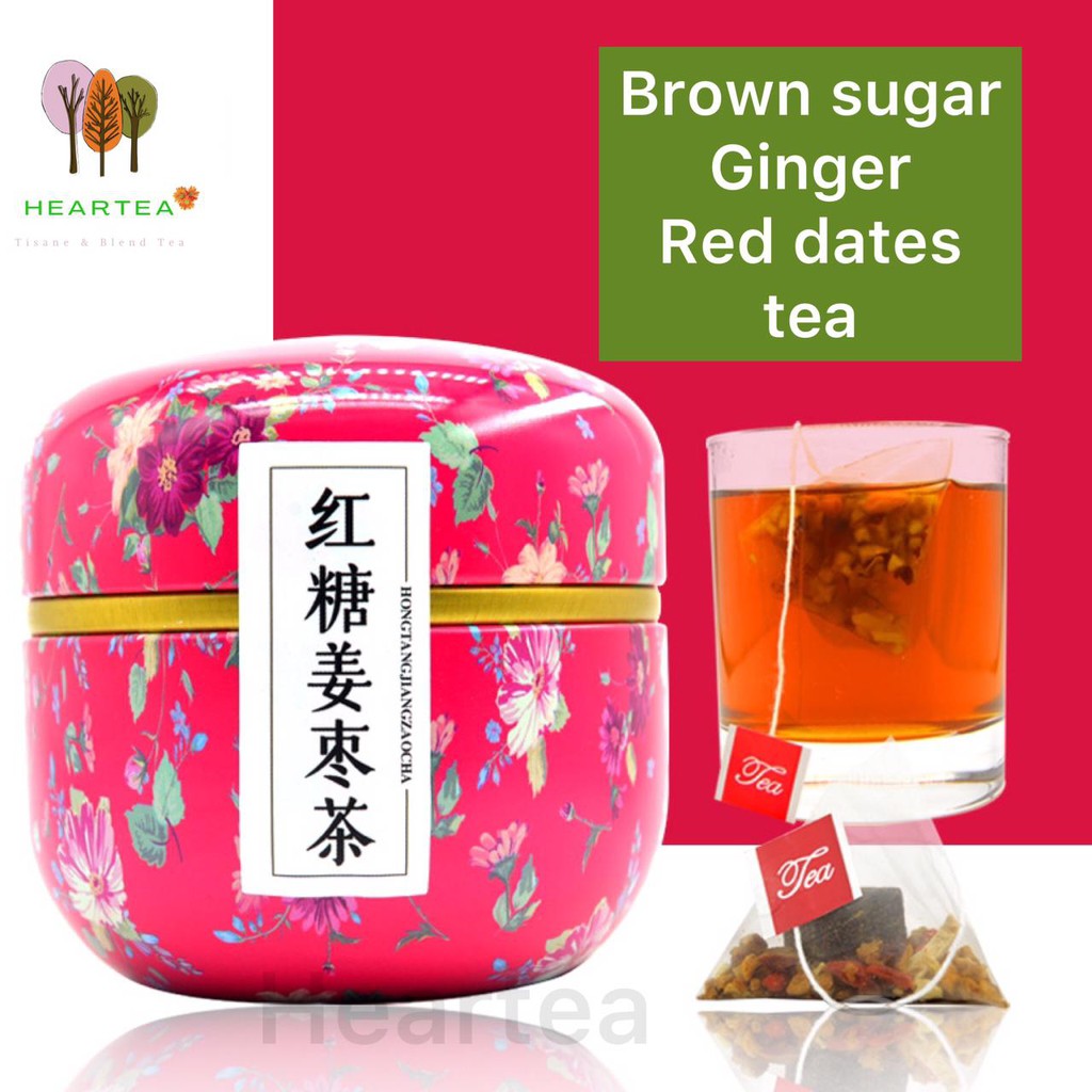 

TISANE TEA / FLOWER TEA / TEH HERBAL - BROWN SUGAR GINGER RED DATES TEA (10) 红糖姜枣茶