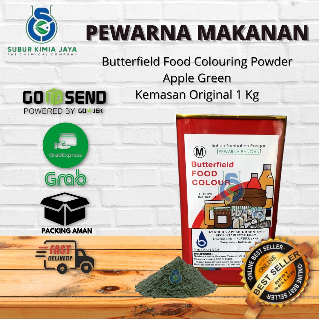 

Pewarna Apple Green 4701 Butterfield/ Food Coloring 1 KG