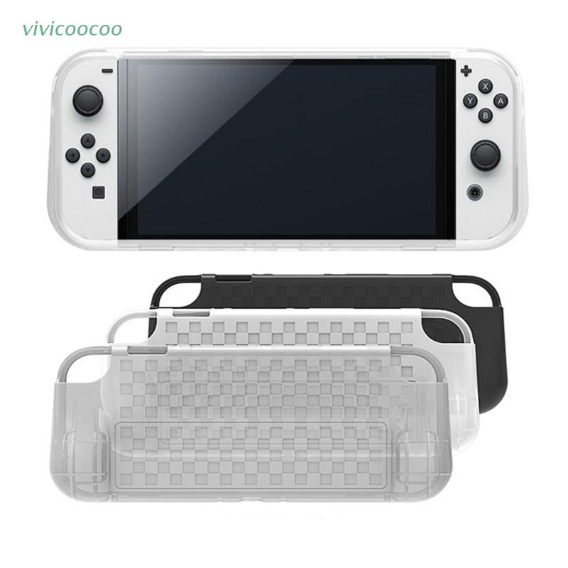 Vivi Soft Case Tpu Snd-480 Anti Slip Dengan Slot Kartu Untuk Konsol Game Nintendo Switch Oled
