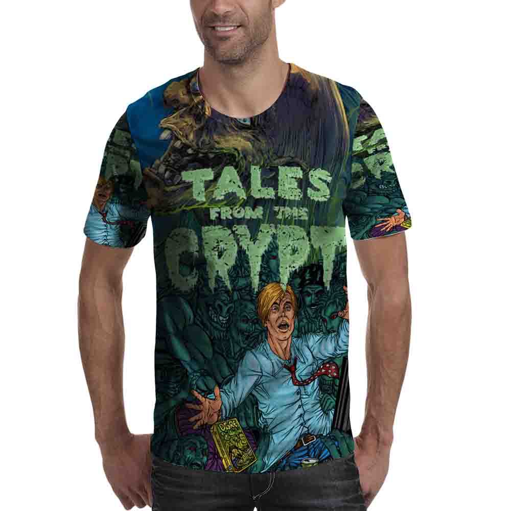 Kaos Fullprint Film Horor Tshirt Tales from the Crypt Bahan Polyester
