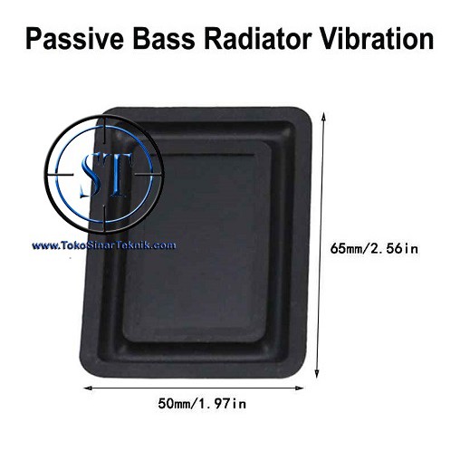 2PCS Bass Speaker Passive 50x65mm Radiator Bass Metal Rubber Vibration membrane DIY Spund System Box Karet