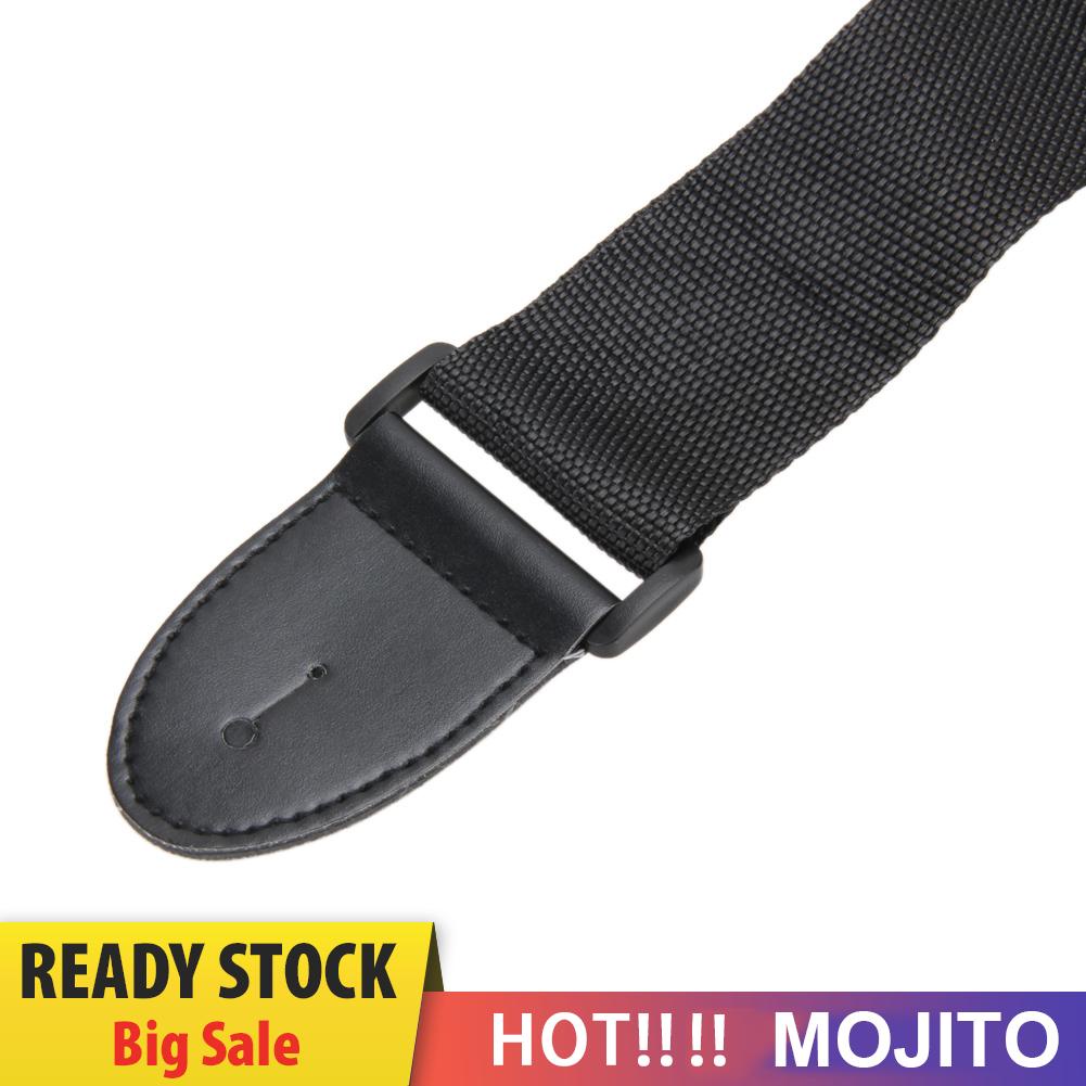 1pc Strap Adjustable Bahan Nilon Untuk Gitar Akustik / Elektrik / Bass