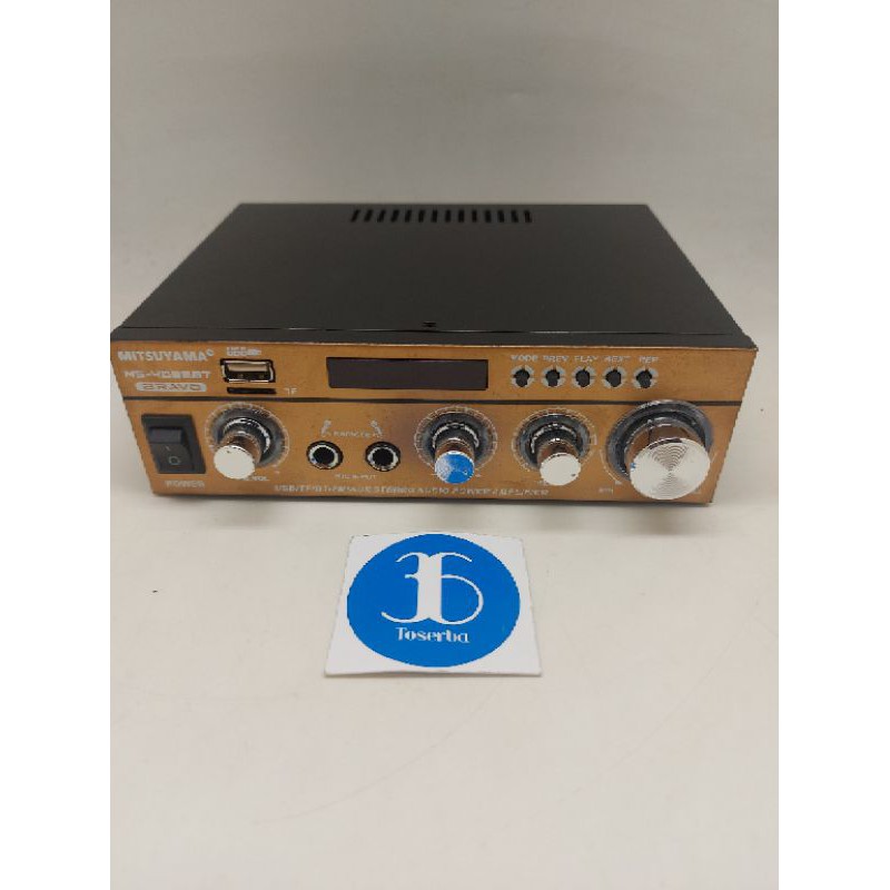 Power Amplifier Bluetooth Mitsuyama Bravo- Amplifier Radio &amp; MP3