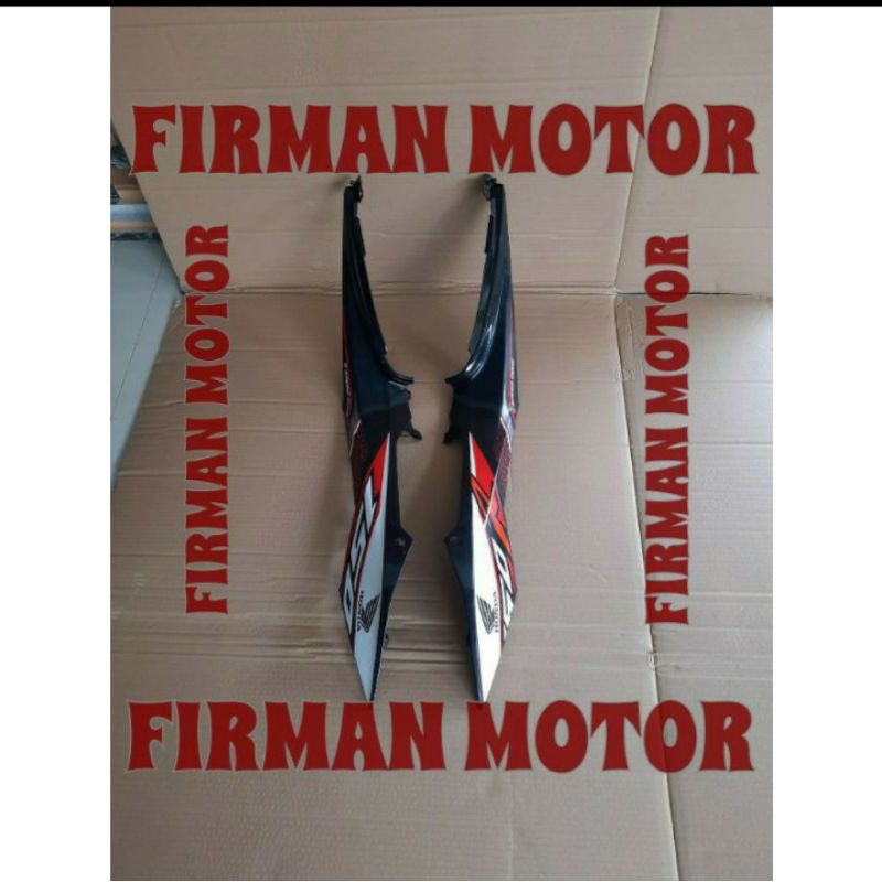 cover side upper sambungan. body tengah new sonic 150r hitam glosy