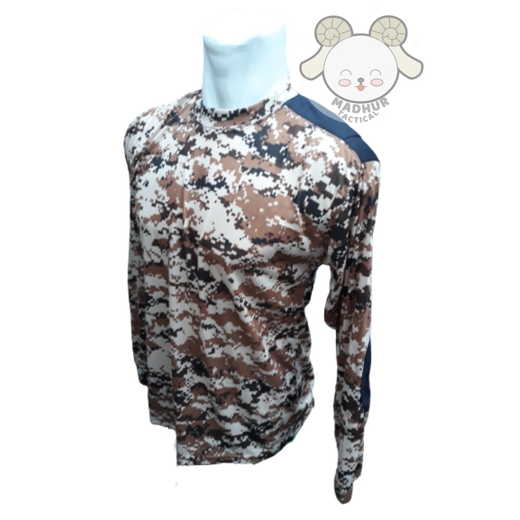 Kaos Loreng US ARMY Panjang Kaos Loreng Digital Cream Army Tactical