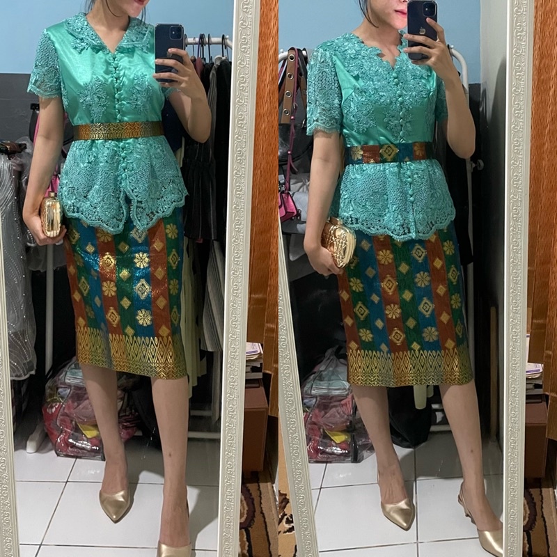 SEWA KEBAYA WISUDA - KEBAYA MODERN - SET KEBAYA BROKAT BANDUNG