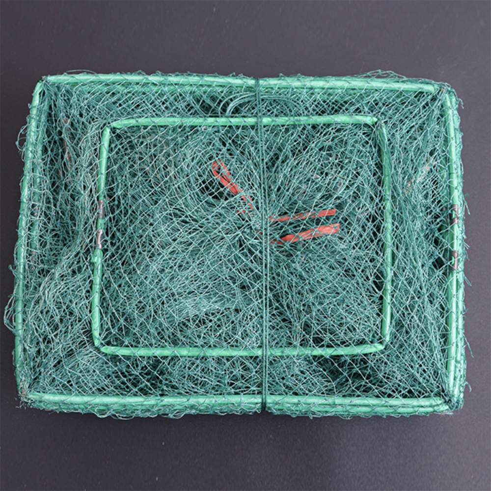 Jaring Bubu Naga 4 Meter Kagawa Fishing Net Jaring Udang 12 Lubang Bahan PE 17 Ruas Ramai Pancing