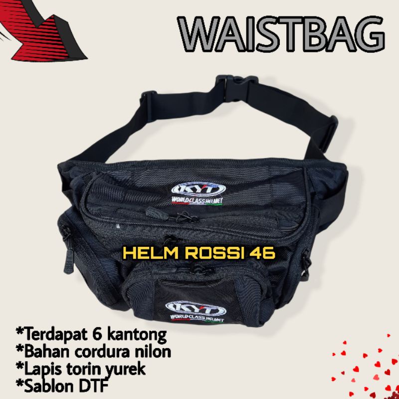 Waistbgas Tas Selempang Pria KYT Sling Bag - Tas Pinggang premium - Tas Slempang