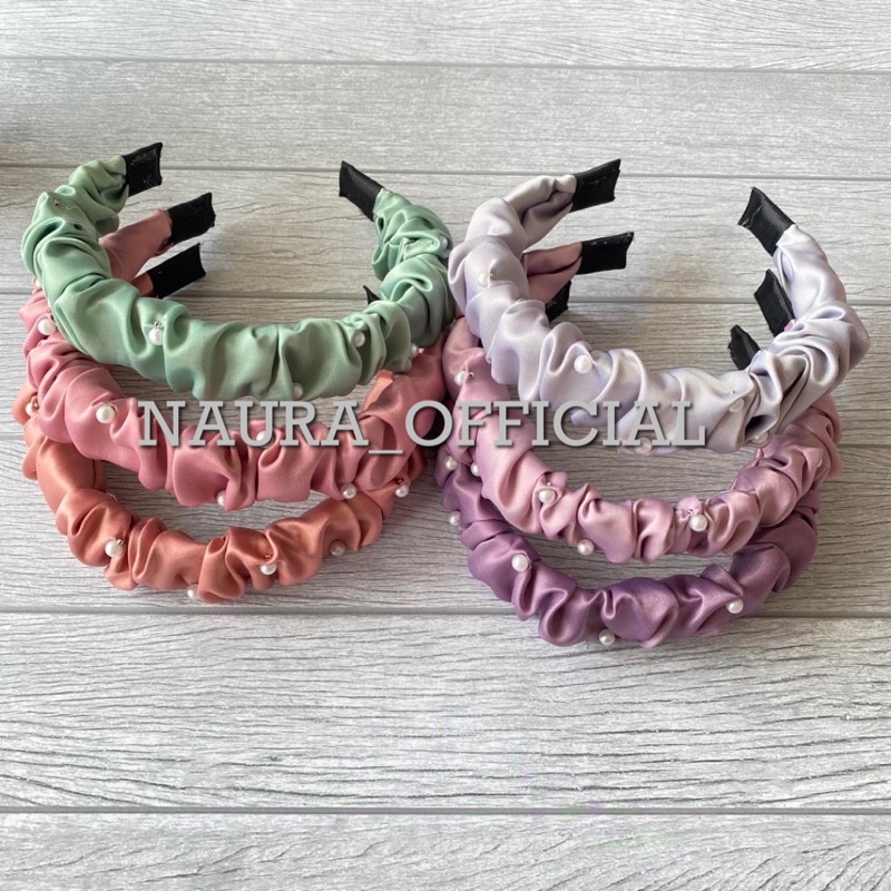 BANDO KOREA / BANDO SCRUNCHIE MUTIARA KOREA / BANDO SATIN KOREA / BANDO KOREA MUTIARA / BANDO NAGITA