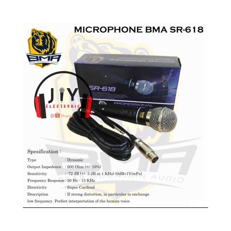 Mic Microphone BMA SR 618 SR-618 Original