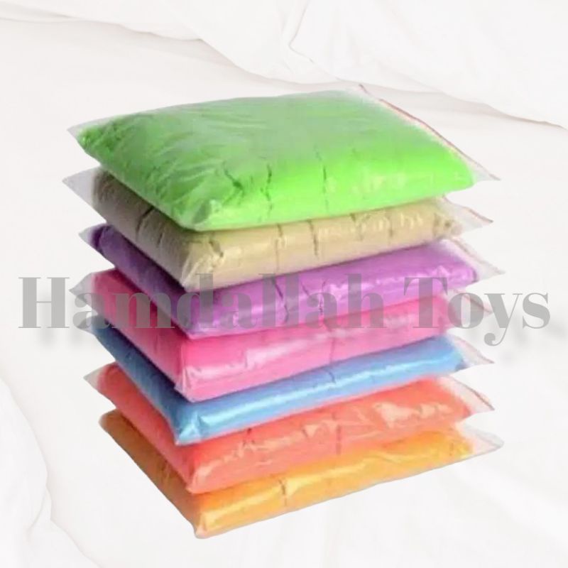 Mainan Anak Pasir ajaib Edukasi 1 KG dan 500 GRM Sand Reffil Kreatif Motorik Magic Sand dan cetakan