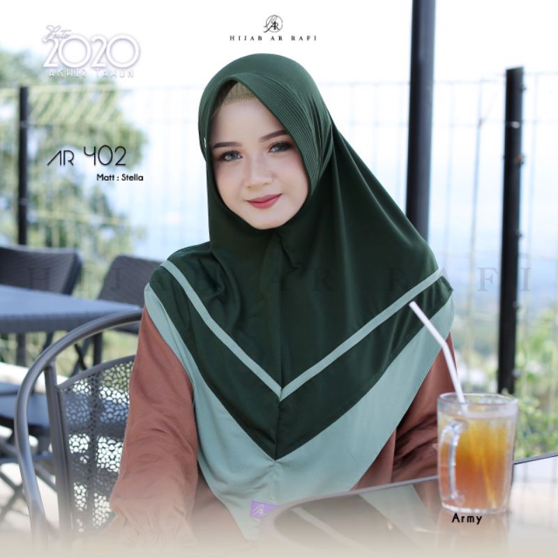 hijab branded//Arrafi original// jilbab terlaris//AR 402