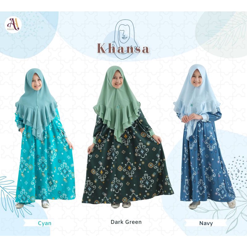 GAMIS KHANSA A2 KIDS/GAMIS CAUPLE/GAMIS ANAK/GAMIS LEBARAN
