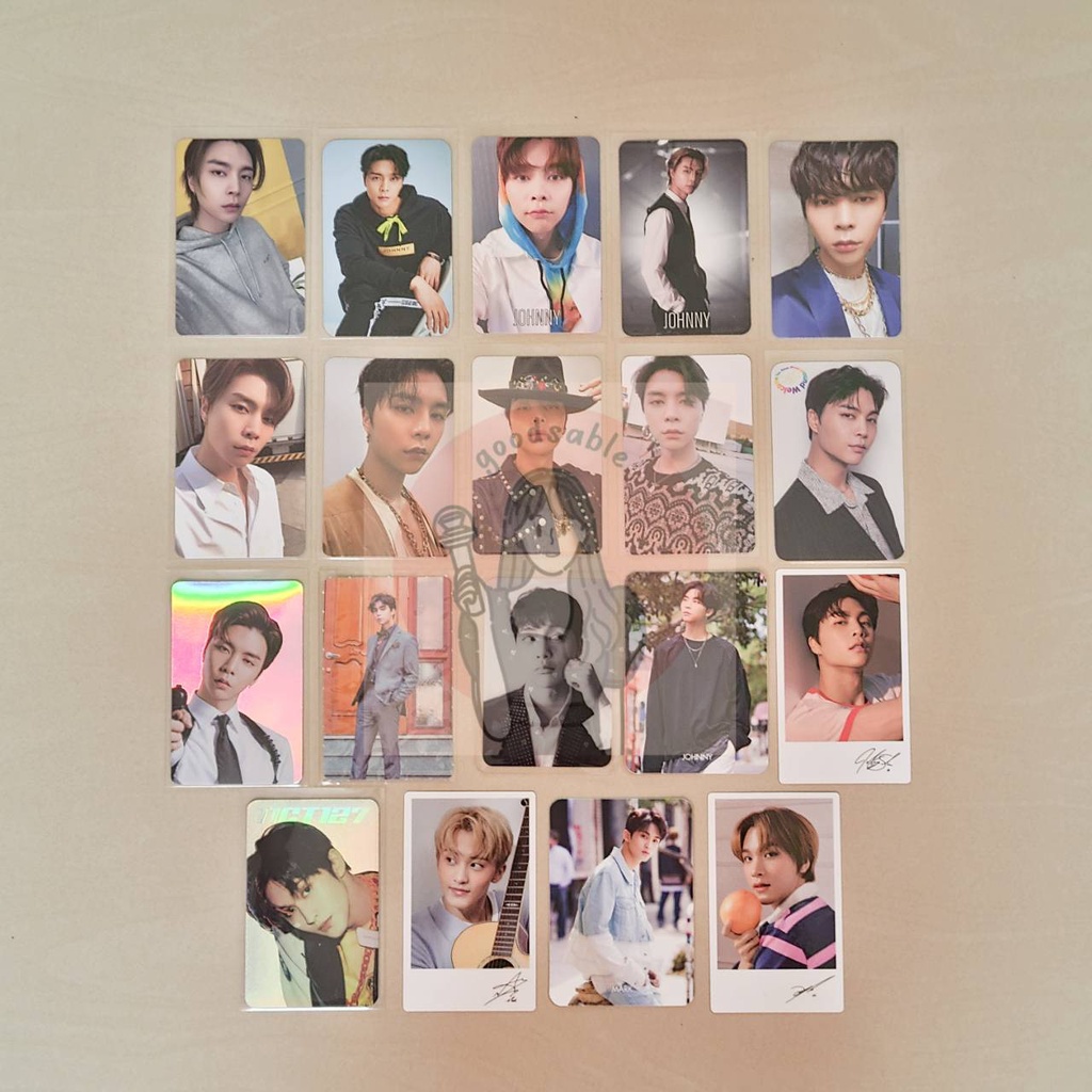 PC NCT Johnny, Mark dan Haechan (Johnny Kihno 1st Player, Mark Holo Punch, Johnny Collection Book 20