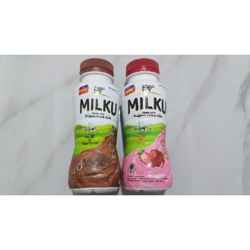 

susu uht milku strawberry dan coklat