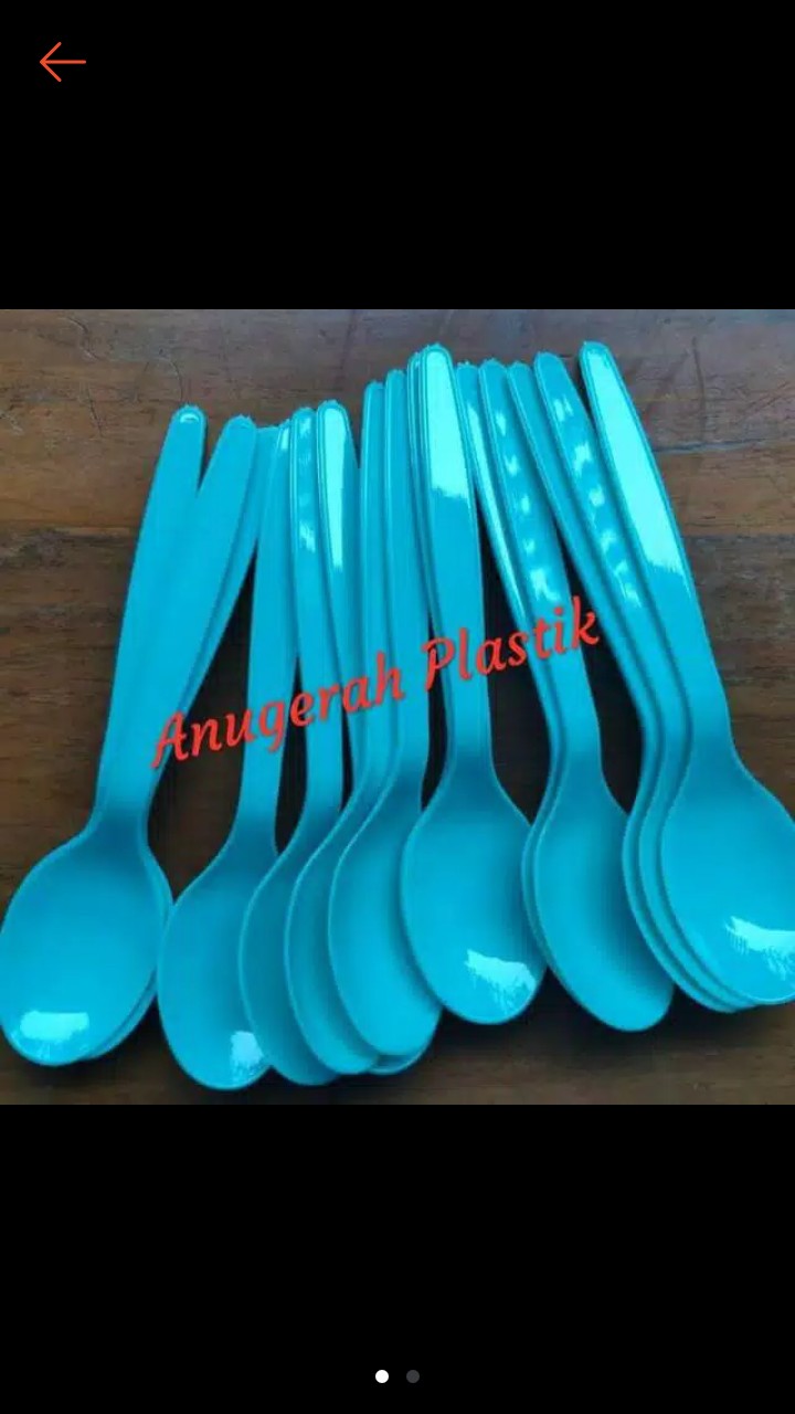 Sendok Makan Biru Tosca Merek Fim Harga 1 Pack Isi 25 Pcs