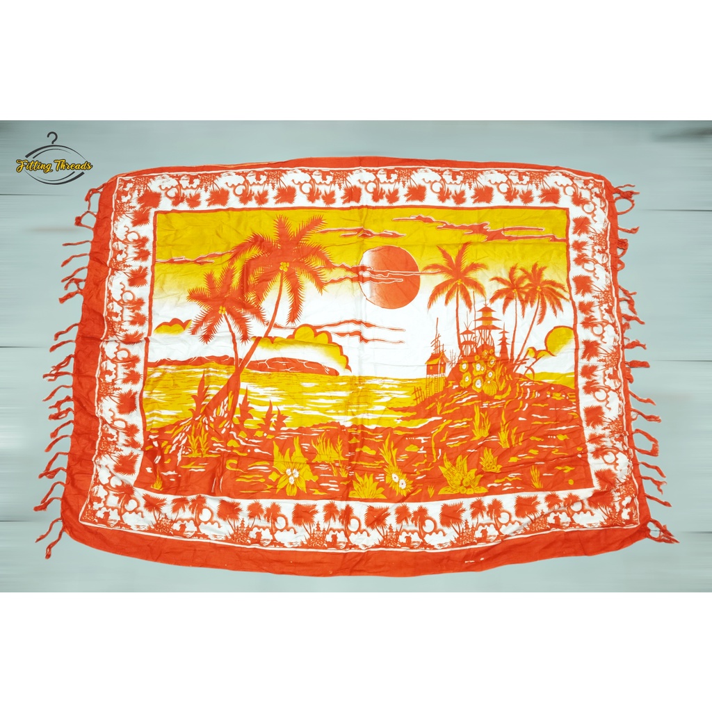 Kain Pantai Bali Hawai Motif Rumbai