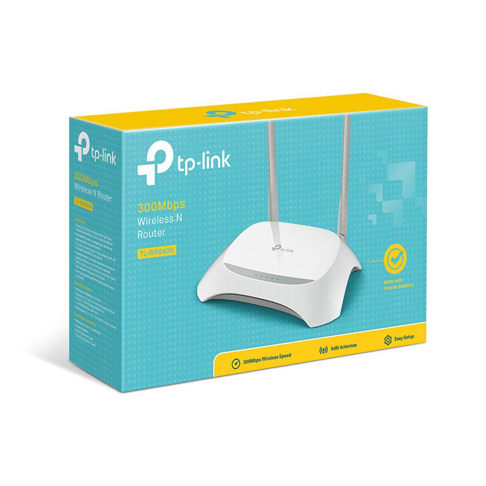 TP LINK TL WR840N Wireless N Router Version 5 Up to 300 Mbps