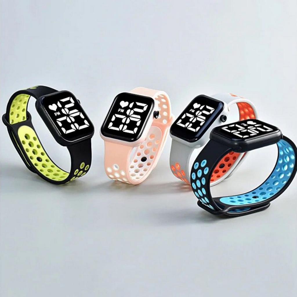 Jam Tangan Pria Wanita Jam Tangan Digital Perempuan Laki-laki LED Murah JTS-8 / Jam Tangan Couple