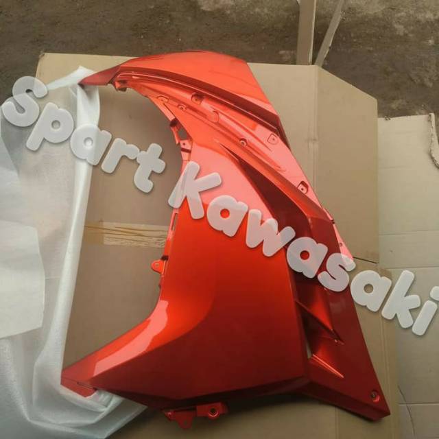 Fairing fering atas body bodi samping orange oren Ninja 250Fi 250 Fi original kawasaki