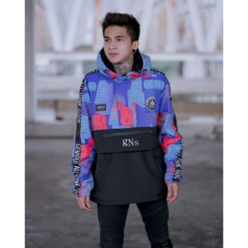 JAKET CAGOULE GENIUS-JAKET PRIA CAGOULE - CAGOULE GENIUS ORIGNAL - JAKET PRIA GENIUS - COD -