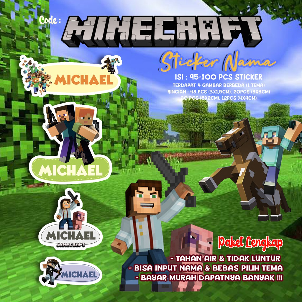 Harga Minecraft Sticker Terbaru September 2022 Biggo Indonesia