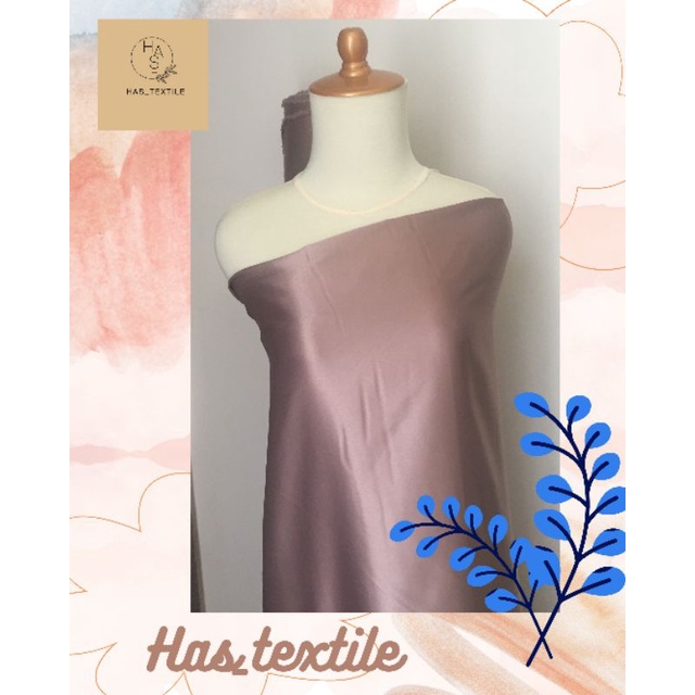 Kain Satin Velvet Premium Warna Milo Bahan seragam Bahan Furing