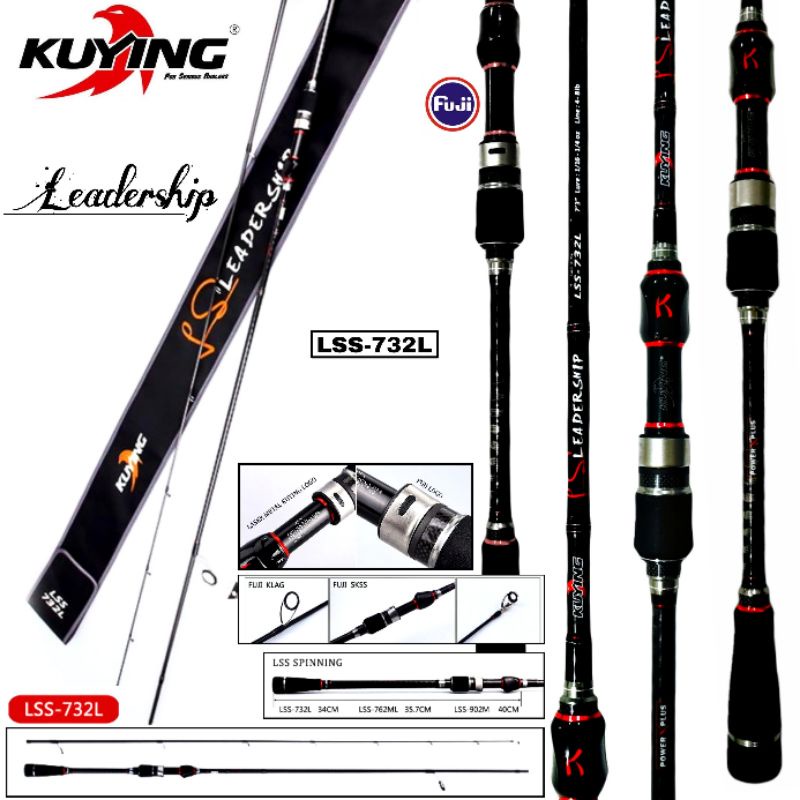 Rod / Joran Casting - Kuying Leadership LSS 732L Spinning 8Lb (Pack Pvc)