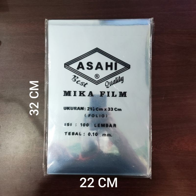 

Mika Plastik Jilid Tebal / Film Asahi ukuran A4 / F4 0.10 mm