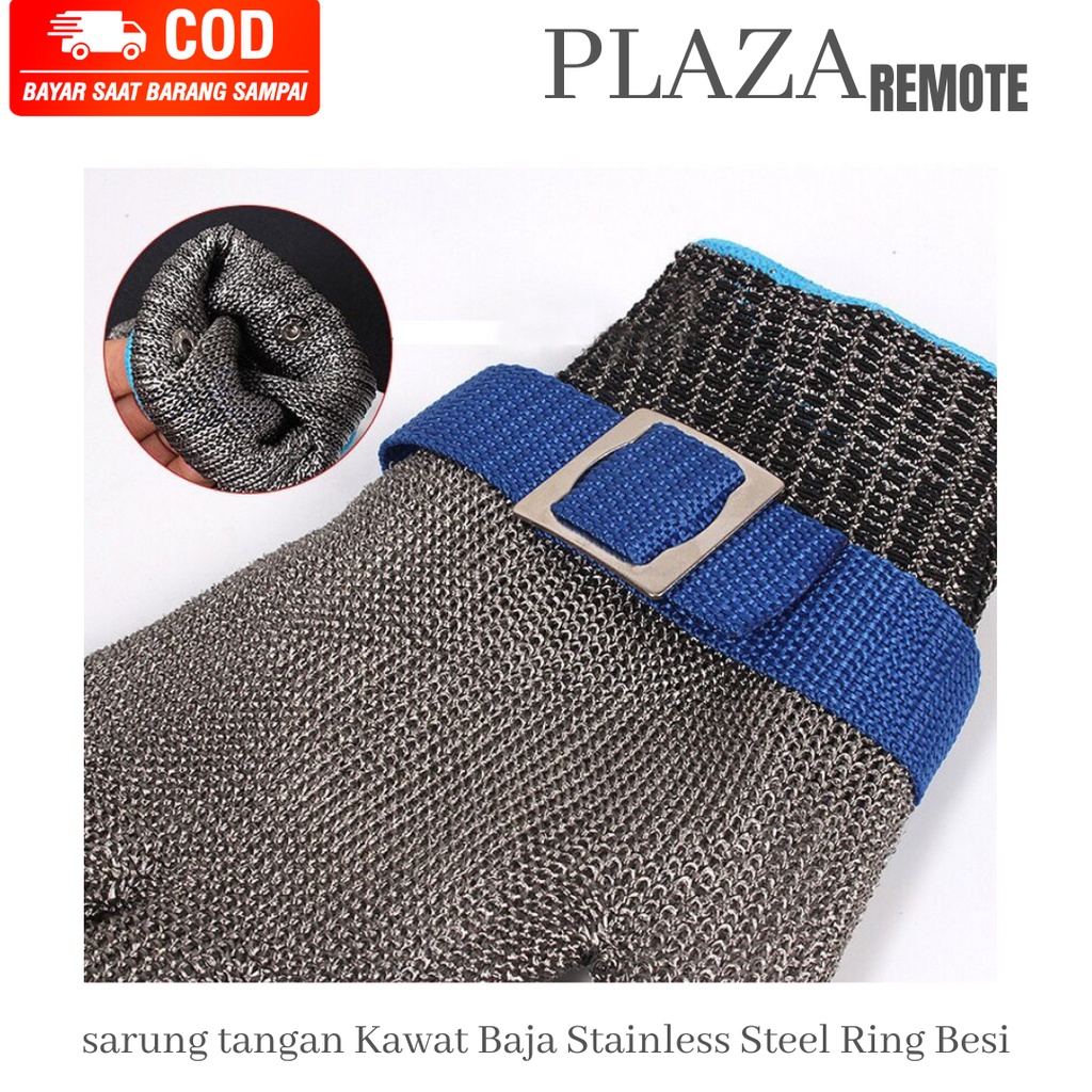 SARUNG TANGAN SAFETY GLOVE PELINDUNG Pisau CUTTER UKURAN M DAN L