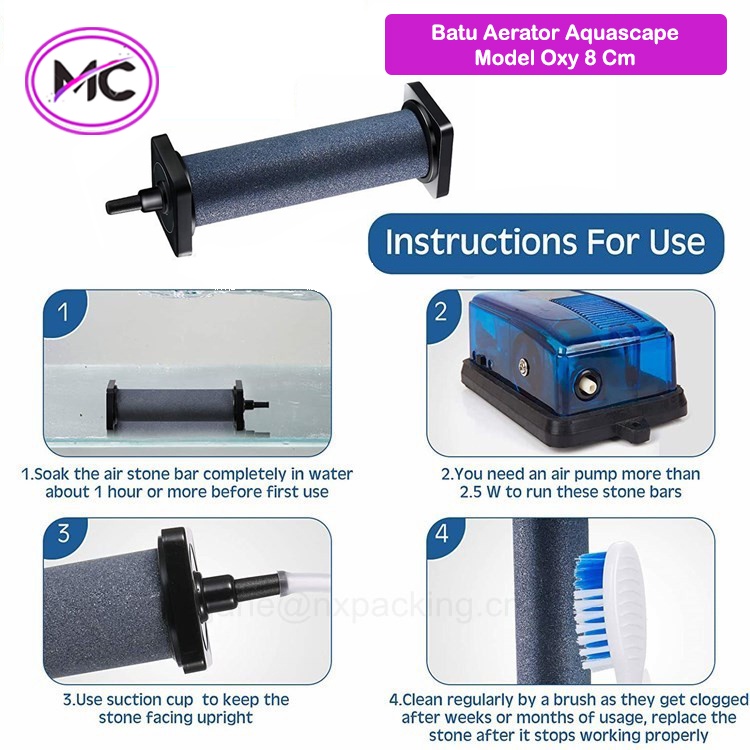 Batu Aerator Aquarium Model Bulat Pipih Besar Kecil Airator Stone Akuarium Aksesoris Aquascape Gelembung Udara Airpump