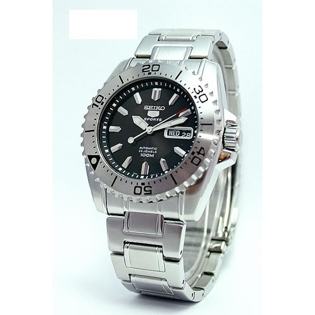 Seiko Jam Tangan Pria Silver Strap Rantai SNZG39 Original Termurah