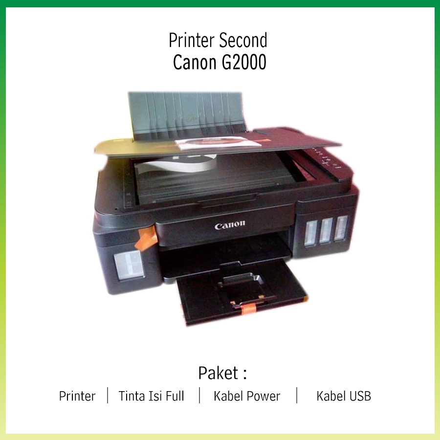 PRINTER SECOND CANON G2000 PRINT SCAN COPY