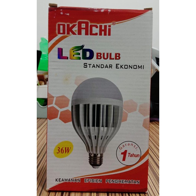 Lampu LED Big Bulb White 36 Watt Okachi