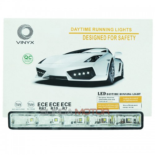 Vinyx DRL LED 5 Titik Universal - Cahaya Putih Super Terang Rendah Daya