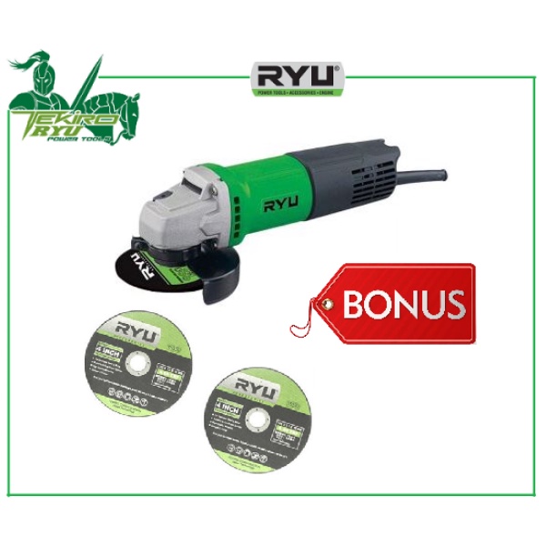 RYU RSG 100-3 Mesin Gerinda Tangan 4 inch - Angle Disc Grinder Angel Grinder 4inch 4&quot; Gurinda ryu