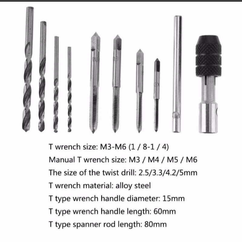 tap set bor gagang tap
