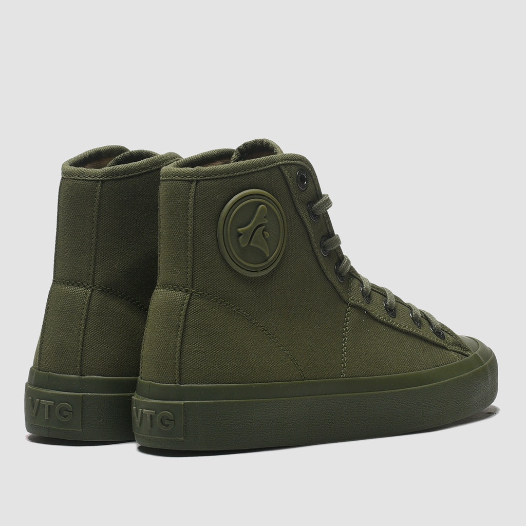Sepatu Brodo Vtg V2 Solid Hi Series Vantage Vintage [Olive/Mocha]-4