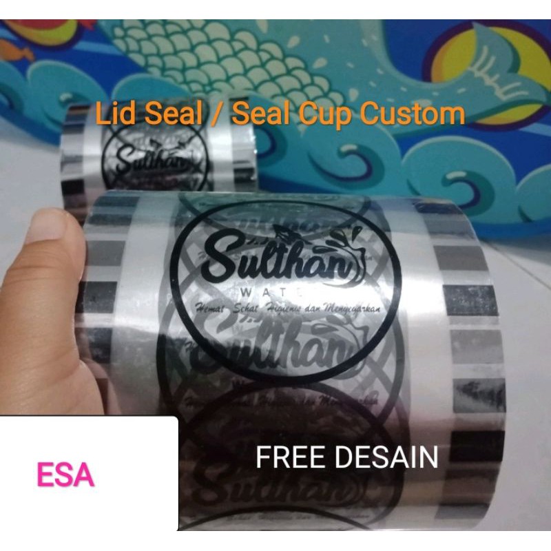 ~ Seal Cup / Lid Sealer Sablon Plastik Cup Custom Logo Free desain Sablon Satu dan Dua Warna