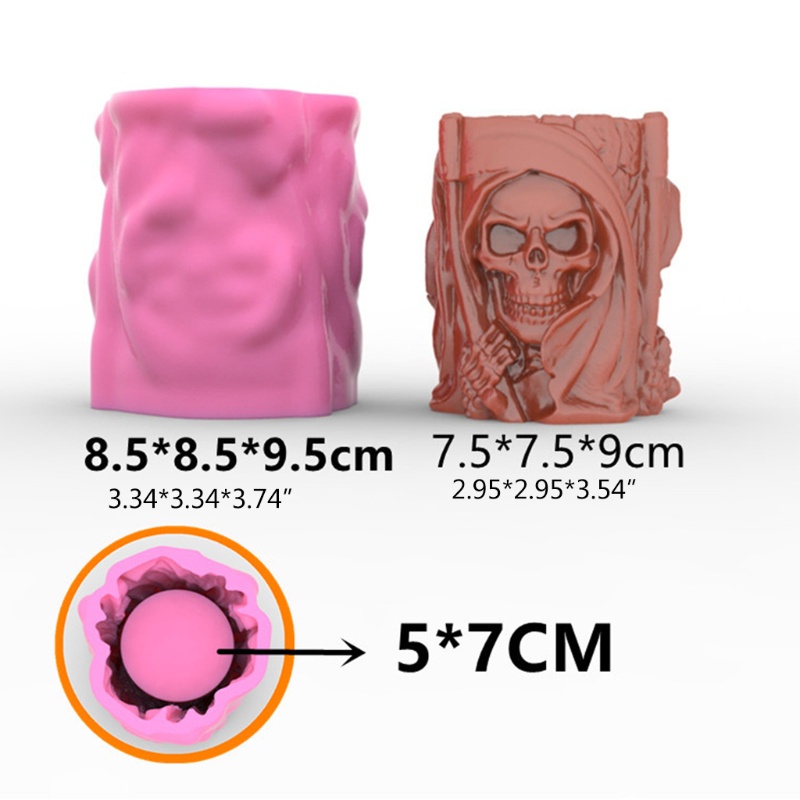 Siy Cetakan Resin Bentuk Tengkorak Bahan Silikon Untuk Kerajinan Tangan