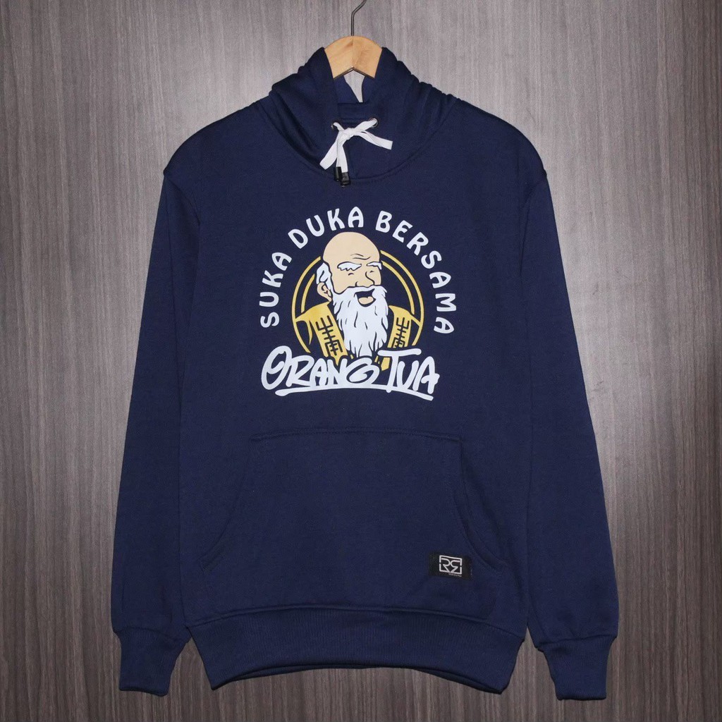 sweater hoodie pria orang tua suka duka bersama