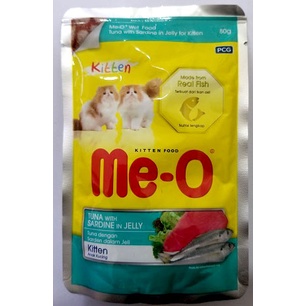 Meo pouch kitten 80gr/ Me-O Kitten sachet 80gr/ Me-O wet food 80gr